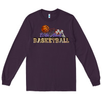 Plum Wild about Basketball Long Sleeve Tee - HowdyJamesFarm