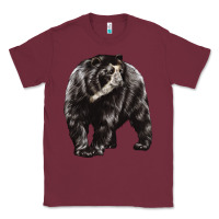 Burgundy Spectacled Bear Classic Tee - LillyAllenDesigns