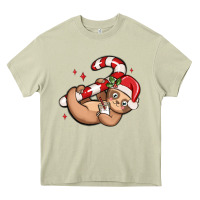 Mossy cute christmas sloth Heavy Core Tee - MaliasSmallBusiness