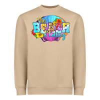 Mushroom The beach is calling Heavyweight Sweatshirt - FaDigitalArtStudio