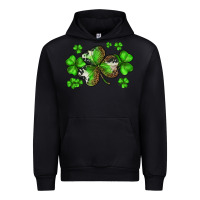 Black st. patricks day shamrocks Urban Hoodie - BarkalooDesign