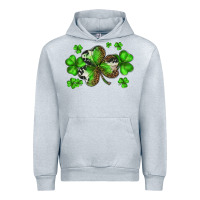 Heather Grey st. patricks day shamrocks Urban Hoodie - BarkalooDesign