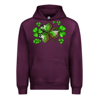 Mauve Wine st. patricks day shamrocks Urban Hoodie - BarkalooDesign