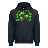 Navy st. patricks day shamrocks Urban Hoodie - BarkalooDesign