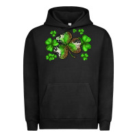 Pigment Black st. patricks day shamrocks Urban Hoodie - BarkalooDesign