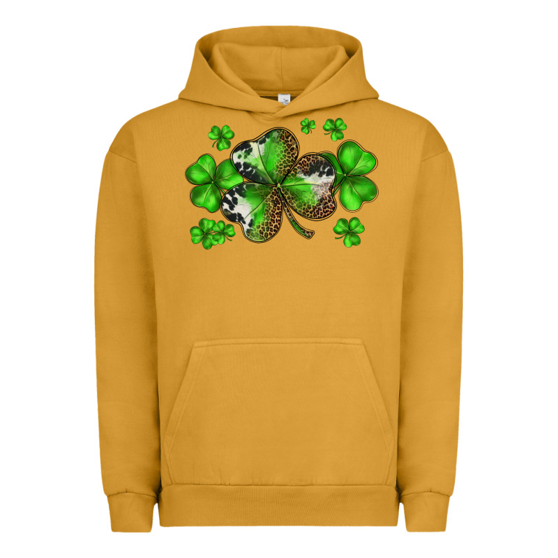 St. Patricks Day Shamrocks Urban Hoodie by BarkalooDesign | Teevron