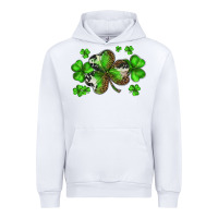 White st. patricks day shamrocks Urban Hoodie - BarkalooDesign