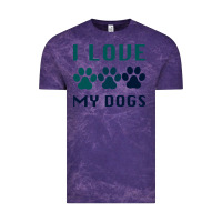 Cloud Purple i love my dogs Vintage Tee - Bettercallsaul