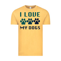 Vintage Mustard i love my dogs Vintage Tee - Bettercallsaul