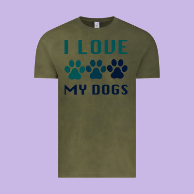 I Love My Dogs Vintage Tee Designed By Bettercallsaul