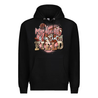 Black my heart is on that field Premium Hoodie - FaDigitalArtStudio