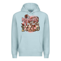 Blue Mist my heart is on that field Premium Hoodie - FaDigitalArtStudio