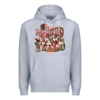 Heather Grey my heart is on that field Premium Hoodie - FaDigitalArtStudio