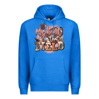 True Royal my heart is on that field Premium Hoodie - FaDigitalArtStudio