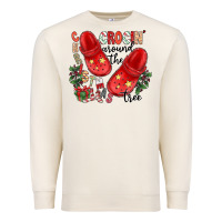 Sandshell christmas crocin around the tree Premium Sweatshirt - CowhideDigitalArt
