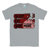 Heather Grey surf, sleep, eat Classic Tee - Bettercallsaul