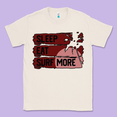Surf, Sleep, Eat Classic Tee Designed By Bettercallsaul