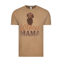 Vintage Coffee Dog Lover Women Gift Weenie Mama Pet Mom Wiener Dachshund Vintage Tee - maiPhamDesign