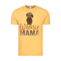 Vintage Mustard Dog Lover Women Gift Weenie Mama Pet Mom Wiener Dachshund Vintage Tee - maiPhamDesign