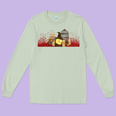 Wizard Long Sleeve Tee Designed By Tumblerdesignbyshophia