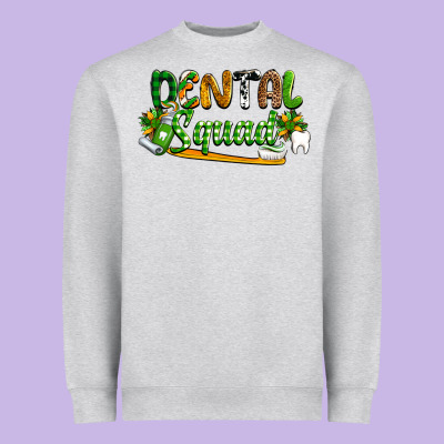 St. Patrick's Day Dental Squad Heavyweight Sweatshirt Designed By Oliviacreatesart