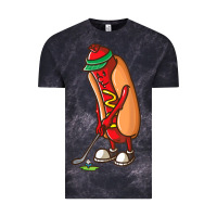 Cloud Black Funny Golfing Hot Dog Golf Gifts Shirts for Men Boys Golfer Vintage Tee - maiPhamDesign