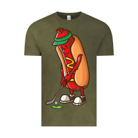 Vintage Olive Funny Golfing Hot Dog Golf Gifts Shirts for Men Boys Golfer Vintage Tee - maiPhamDesign