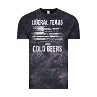 Cloud Black liberal tears and cold beers   funny political t shirt Vintage Tee - maiPhamDesign