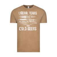 Vintage Coffee liberal tears and cold beers   funny political t shirt Vintage Tee - maiPhamDesign