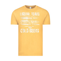 Vintage Mustard liberal tears and cold beers   funny political t shirt Vintage Tee - maiPhamDesign