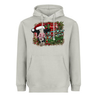 Moon Dust merry christmas cow Heavyweight Hoodie - CowhideDigitalArt