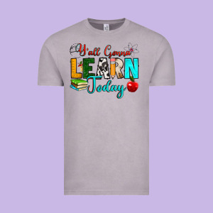 Y'all Gonna Learn Today Vintage Tee Designed By Ranaportraitstore