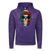 Cloud Purple Mexican Skull Vintage Hoodie - texasbilliewilder
