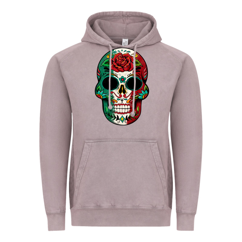Mexican Skull Vintage Hoodie by texasbilliewilder | Teevron