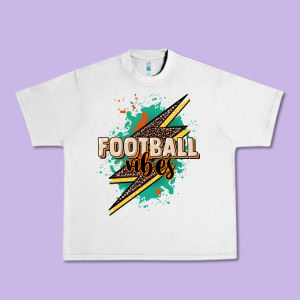 Football Vibes Urban Heavy Tee Designed By Nancycooperartshop