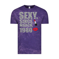 Cloud Purple Sexy Since March 1980 Vintage Tee - Bettercallsaul