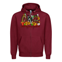 Burgundy christmas cna certified nursing assistant Zipper Hoodie - FaDigitalArtStudio
