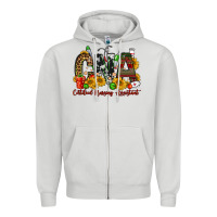 Dove Grey christmas cna certified nursing assistant Zipper Hoodie - FaDigitalArtStudio
