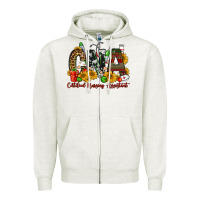 Oatmeal Heather christmas cna certified nursing assistant Zipper Hoodie - FaDigitalArtStudio