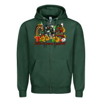 Sports Green christmas cna certified nursing assistant Zipper Hoodie - FaDigitalArtStudio