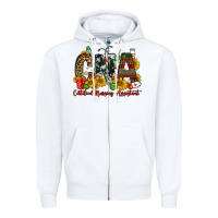 White christmas cna certified nursing assistant Zipper Hoodie - FaDigitalArtStudio