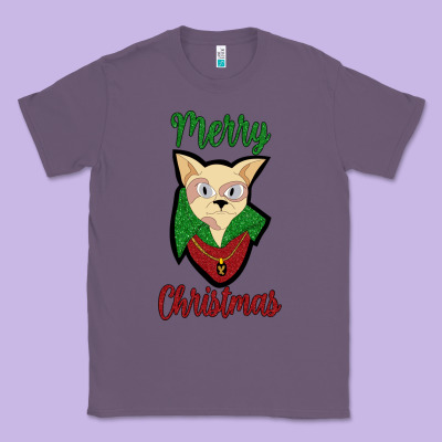 Merry Christmas Cat Classic Tee Designed By Bettercallsaul