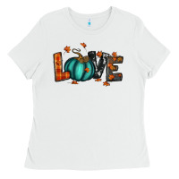 White fall love Ladies Tee - RanaPortraitStore