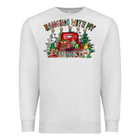 Oatmeal Heather hanging with my gnomies Premium Sweatshirt - CowhideDigitalArt