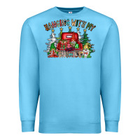 Ocean Blue hanging with my gnomies Premium Sweatshirt - CowhideDigitalArt