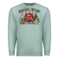 Seafoam hanging with my gnomies Premium Sweatshirt - CowhideDigitalArt