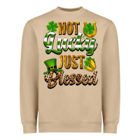 Mushroom St. Patrick's Not lucky just blessed Heavyweight Sweatshirt - OliviaCreatesArt