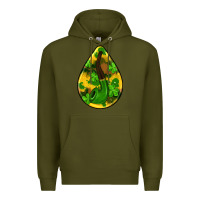 Army Green st.patrick's teardrop earrings Premium Hoodie - FaDigitalArtStudio