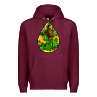 Burgundy st.patrick's teardrop earrings Premium Hoodie - FaDigitalArtStudio