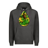 Charcoal Heather st.patrick's teardrop earrings Premium Hoodie - FaDigitalArtStudio